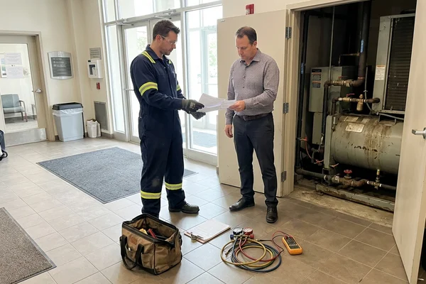 Handing over insurance and WSIB documents