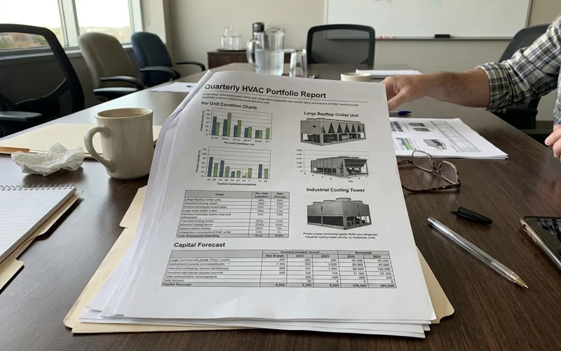 Quarterly portfolio report with per-unit condition charts